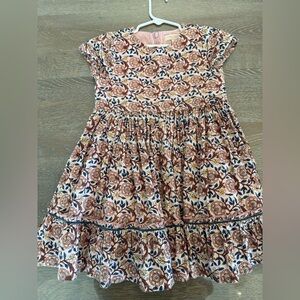 Pink Chicken Rose and Navy Kids Dress